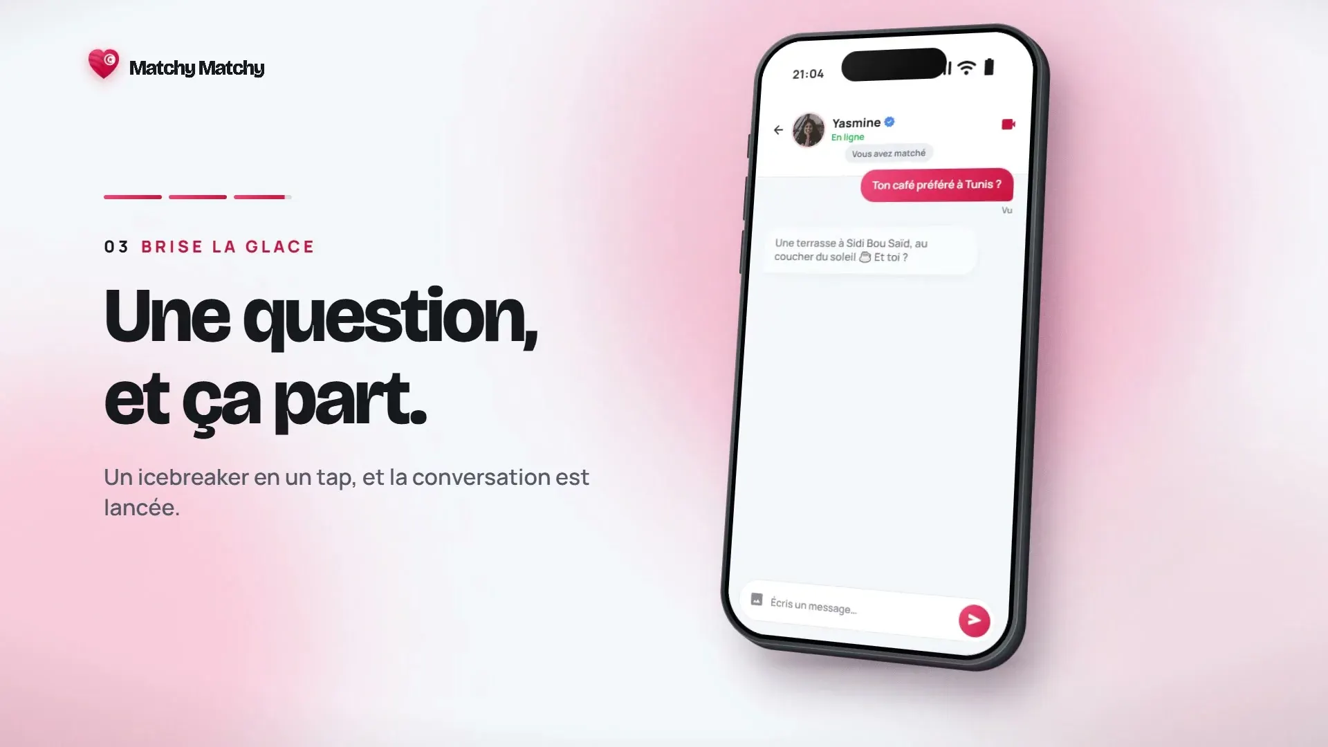 A chat that started from an icebreaker question