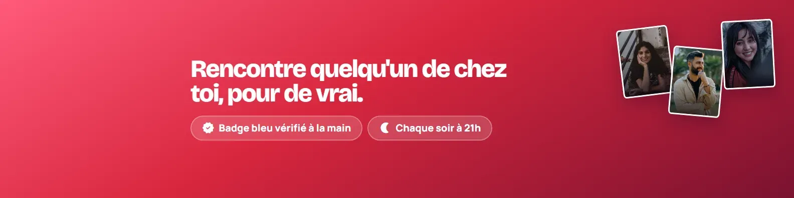 LinkedIn banner: "Meet someone near you, for real"