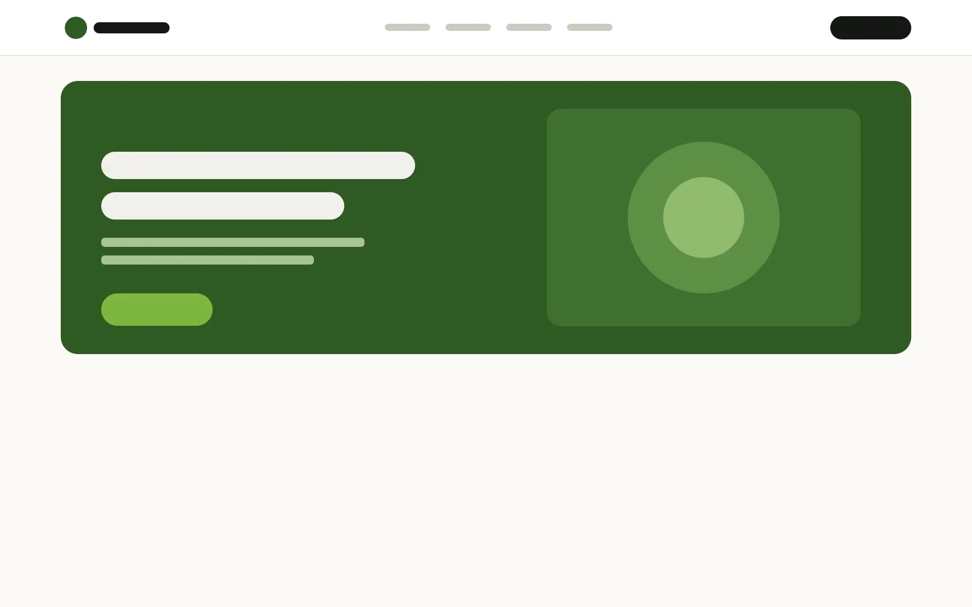 Placeholder screen of an online store with a product grid